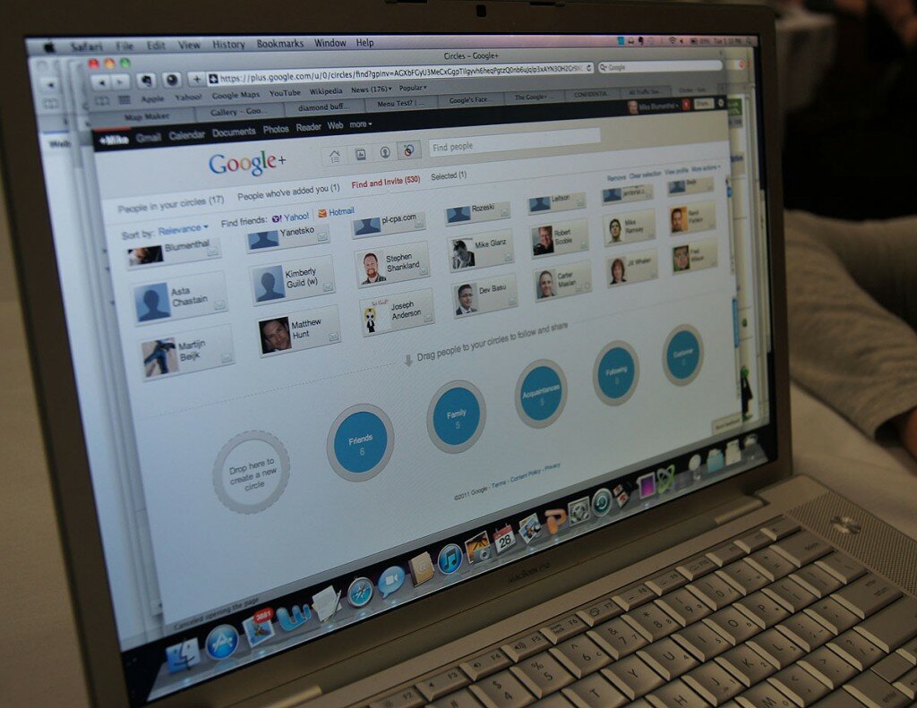 Google PLus + screenshot
