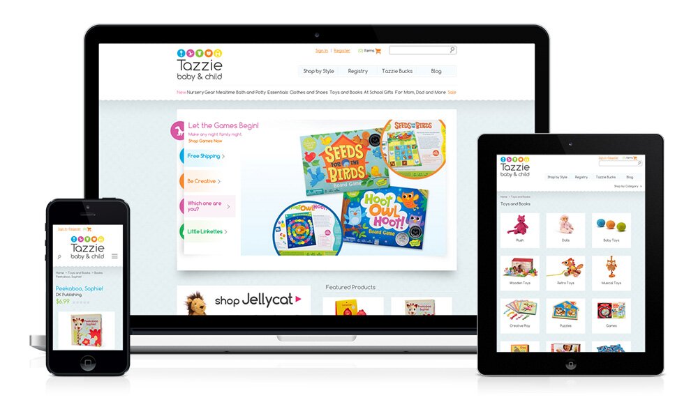 Tazzie Baby E-Commerce Website