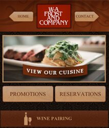 WA Frost Mobile Website WA Frost Mobile Website