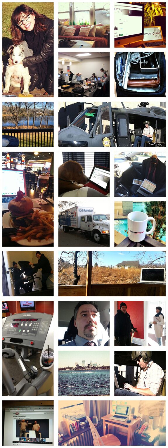Spyder Trap Out Of Office Collage